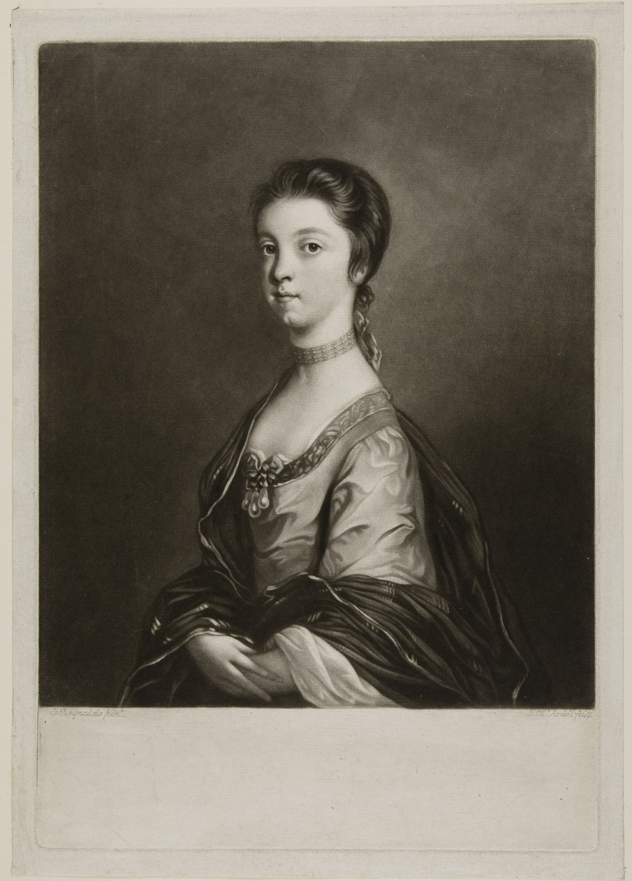 Lady Elizabeth Montagu af James MacArdell