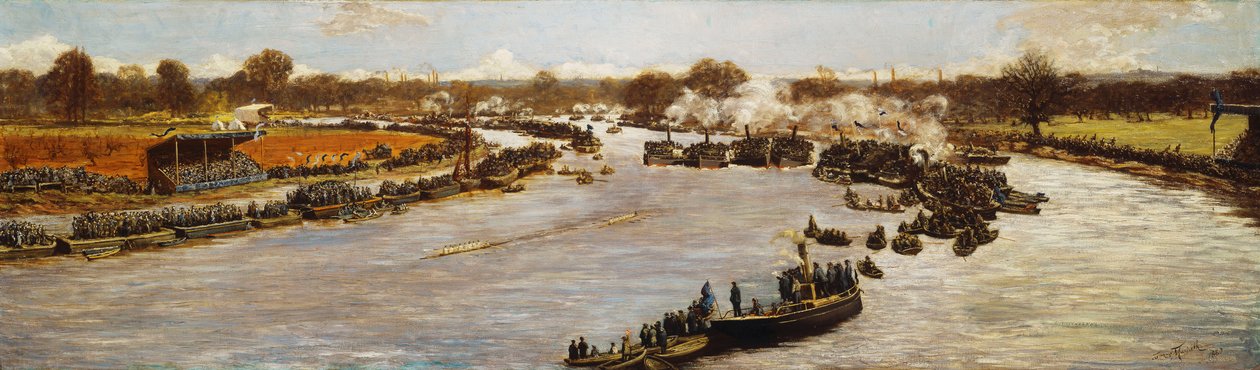 Oxford og Cambridge Boat Race, 1879, 1880 af James Macbeth