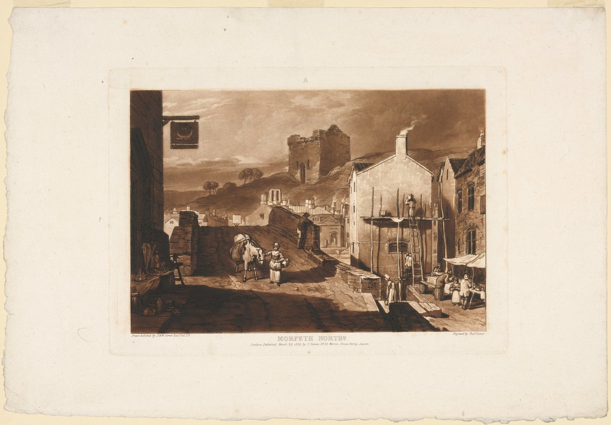 Morpeth, Northumberland, fra Liber Studiorum af James Mallord William Turner