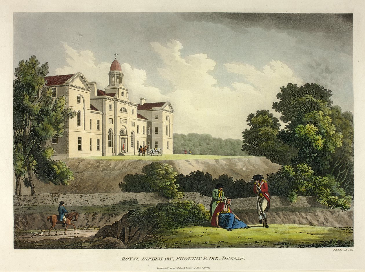Royal Infirmary Phoenix Park, Dublin af James Malton