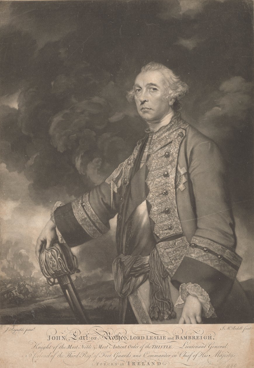 General John Leslie, 10. jarl af Rothes af James McArdell