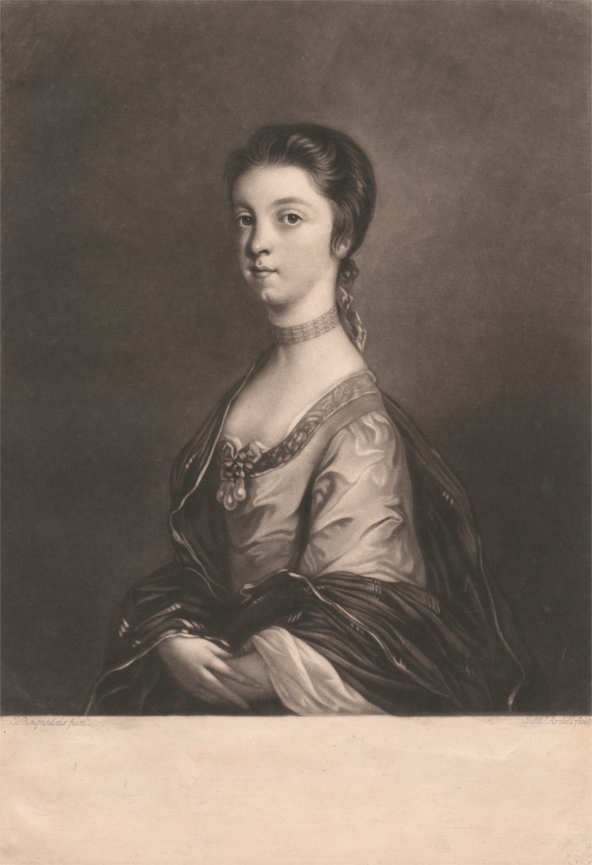 Lady Elizabeth Montagu af James McArdell