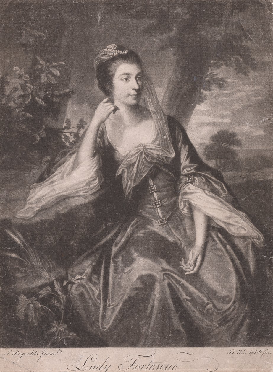 Lady Fortescue af James McArdell
