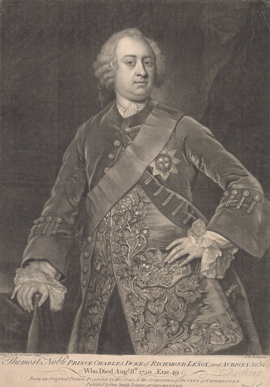 Prins Charles, 2. hertug af Richmond, Lenox og Aubigny af James McArdell