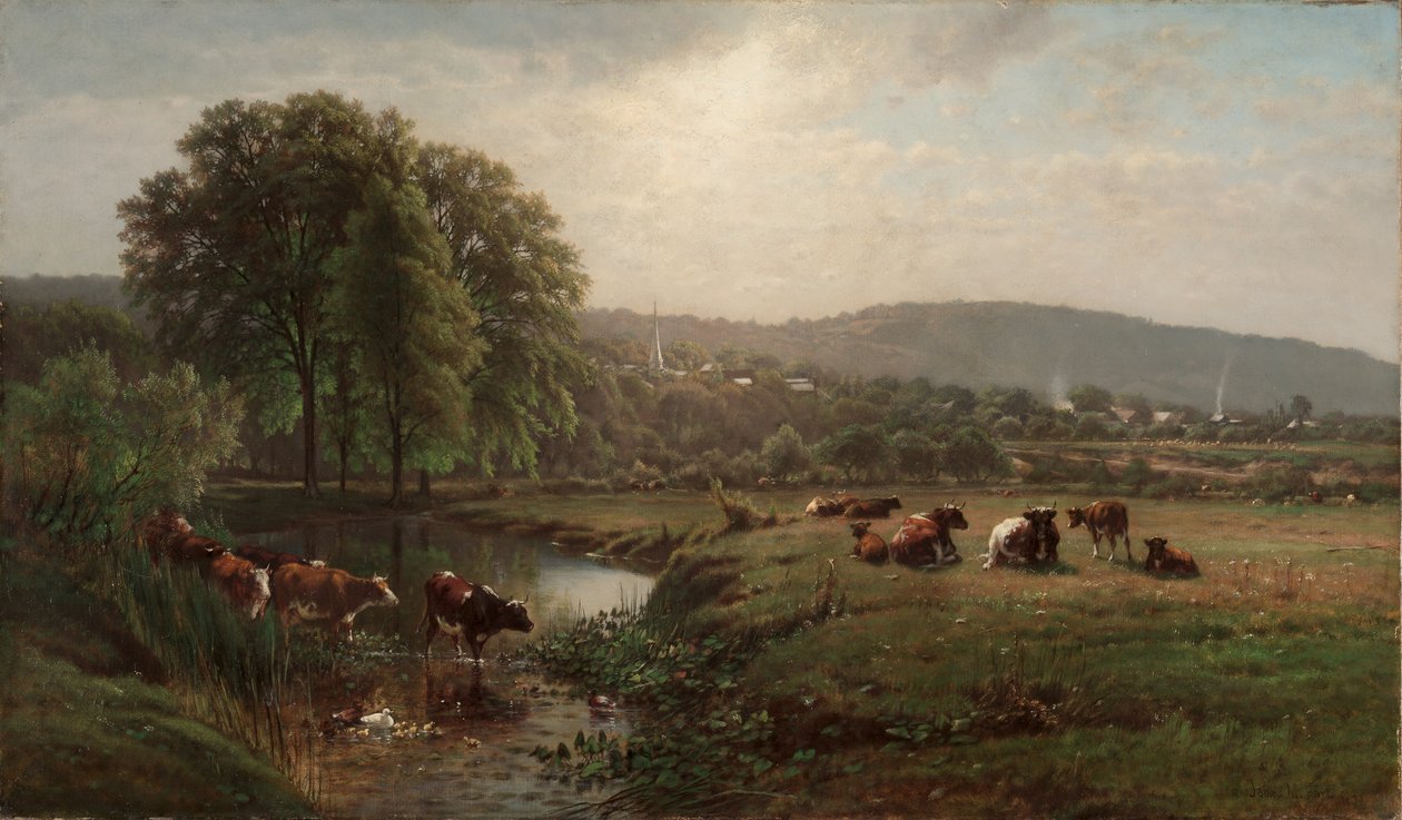 Morgen i New England af James McDougal Hart