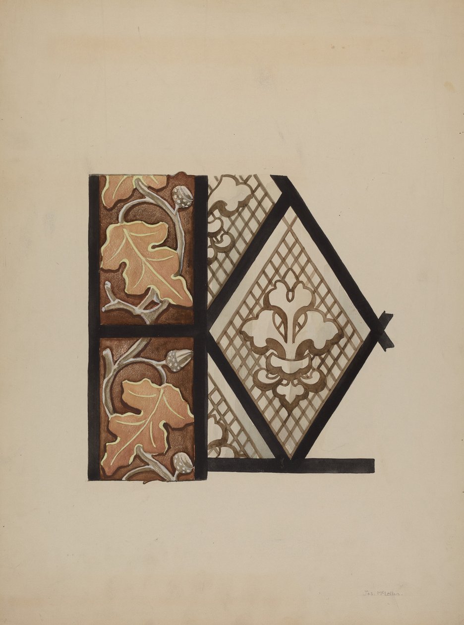 Malet glasvindue, ca. 1937. af James McLellan