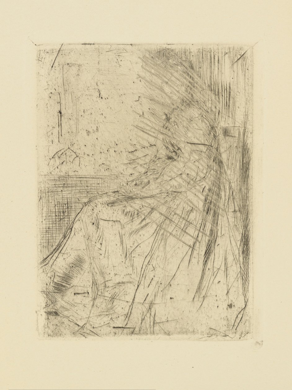 [76] Indtryk fra annullerede plader af Whistler - Maude, Seated. af James Abbott McNeill Whistler