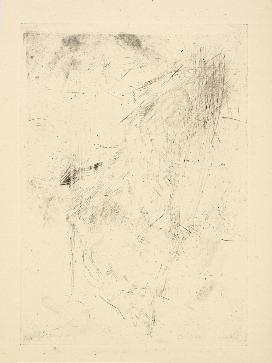 [76] Indtryk fra annullerede plader af Whistler - [Siddende figur?] af James Abbott McNeill Whistler