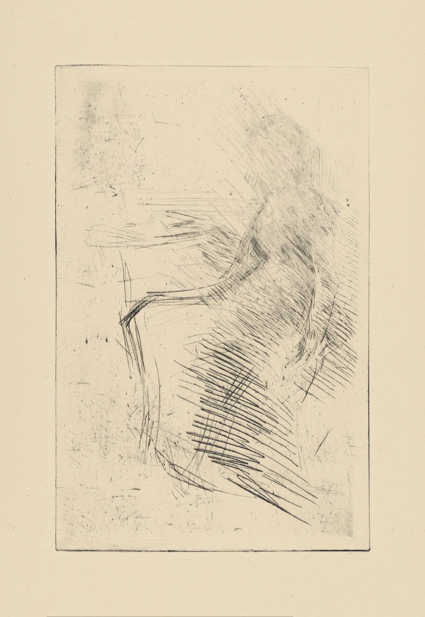 [76] Indtryk fra annullerede plader af Whistler - The Desk. af James Abbott McNeill Whistler