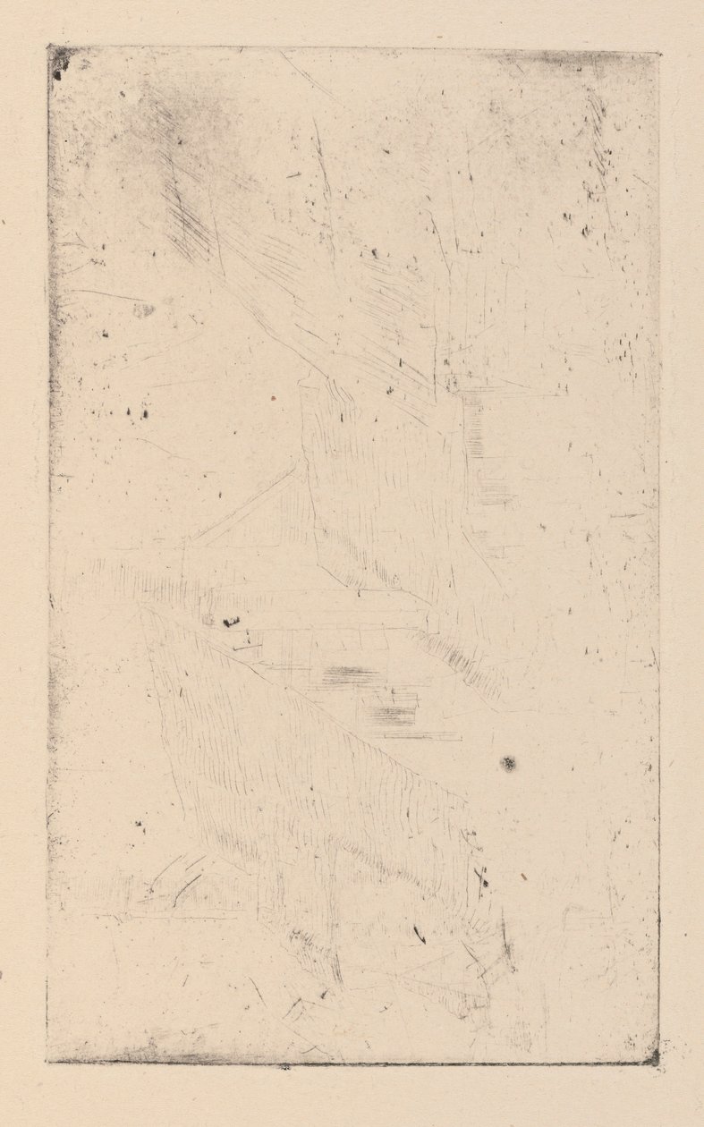 [76] Indtryk fra annullerede plader af Whistler - The Muff. af James Abbott McNeill Whistler