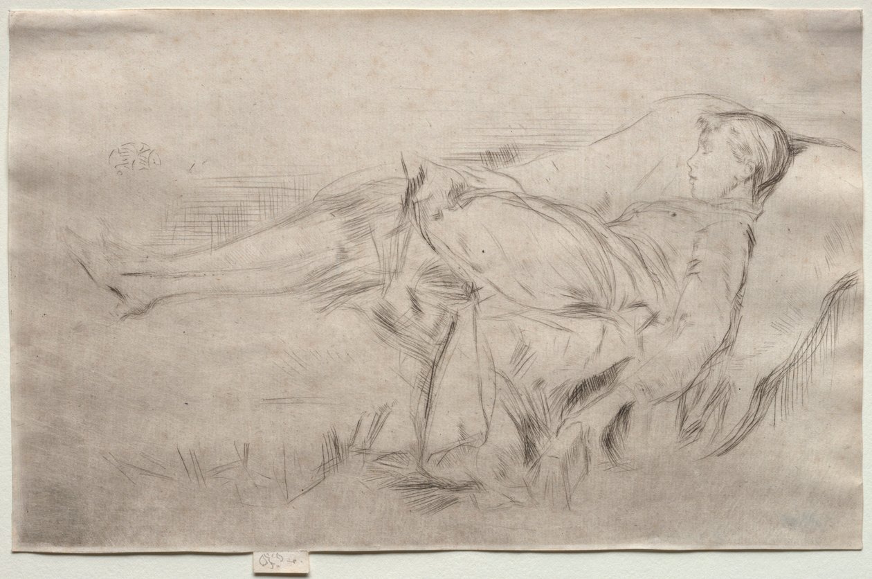 Et barn på en sofa, nr. 2 af James McNeill Whistler