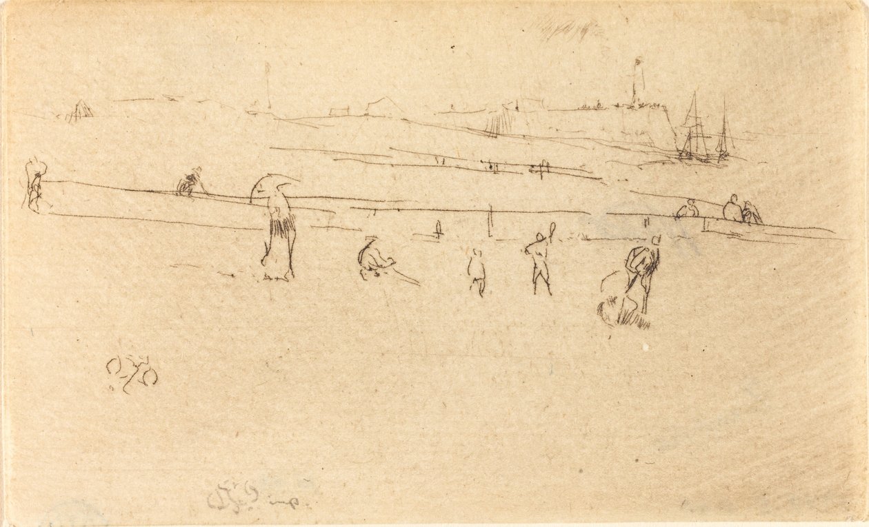 En skitse hos Dieppe af James Abbott McNeill Whistler