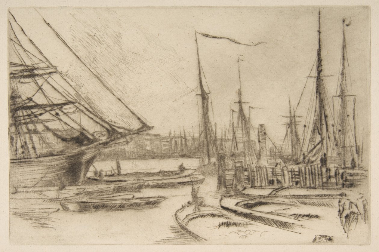 En skitse fra Billingsgate (Fra Billingsgate) af James McNeill Whistler