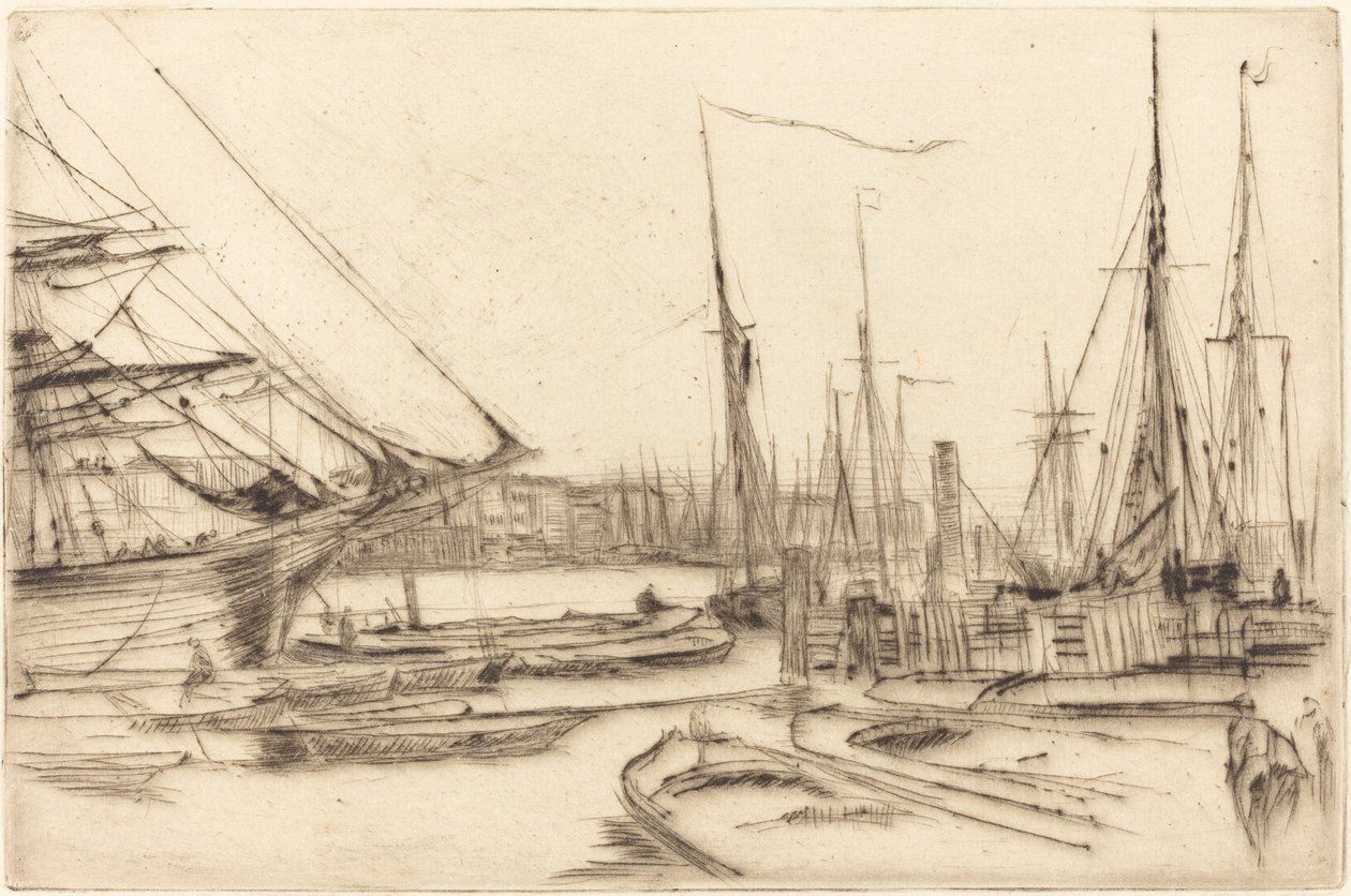 En skitse fra Billingsgate af James Abbott McNeill Whistler