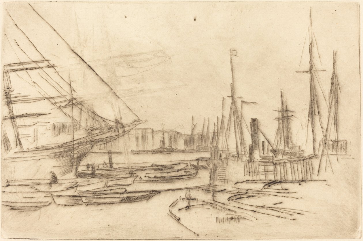 En skitse fra Billingsgate af James Abbott McNeill Whistler