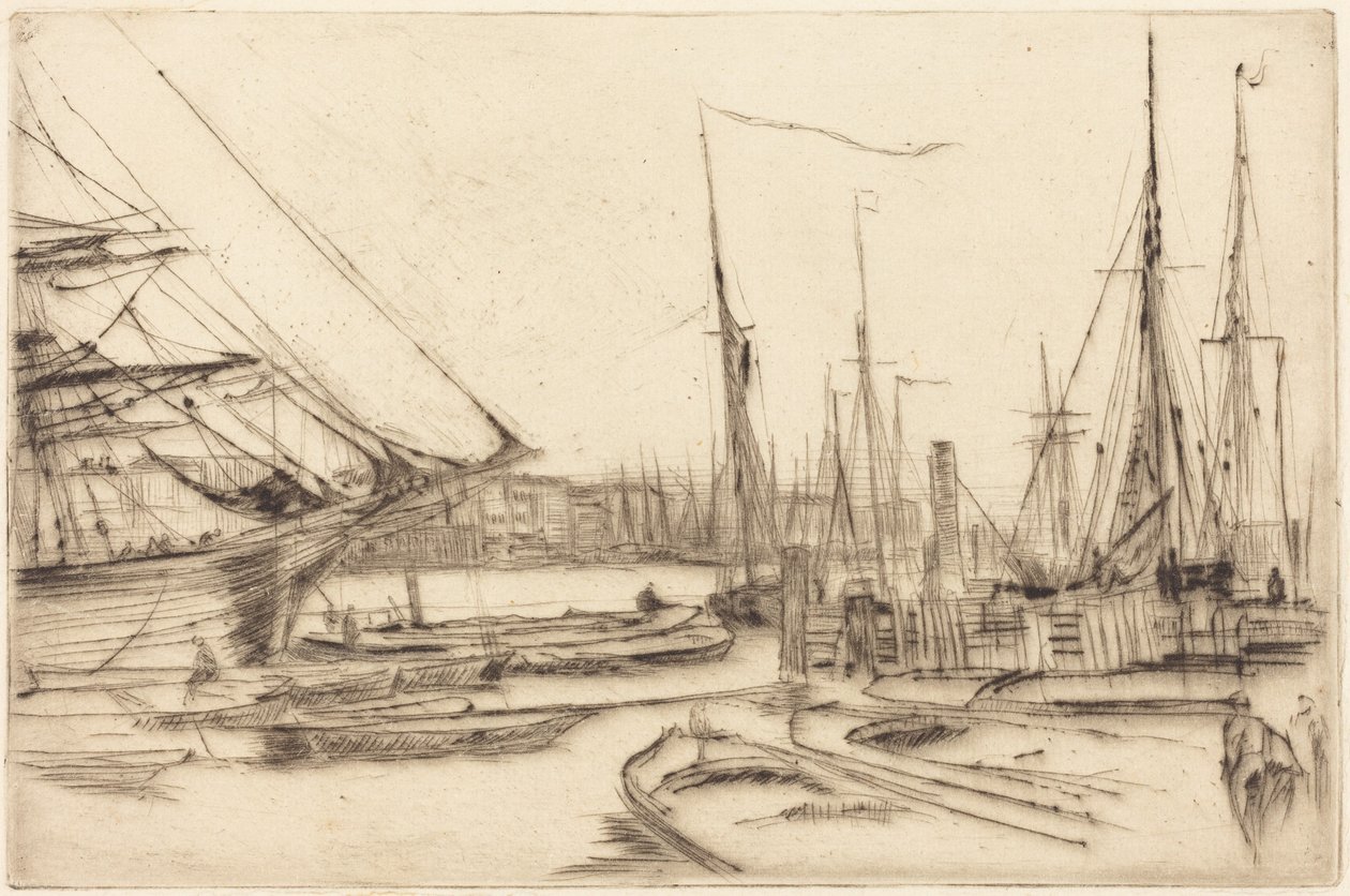 En skitse fra Billingsgate af James McNeill Whistler