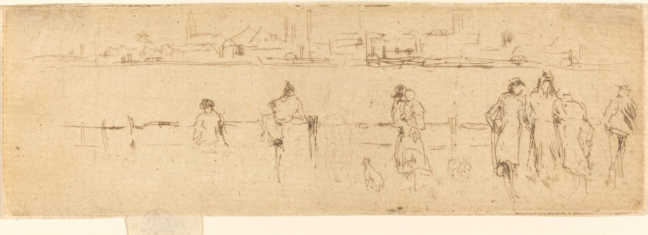 En skitse på dæmningen af James Abbott McNeill Whistler