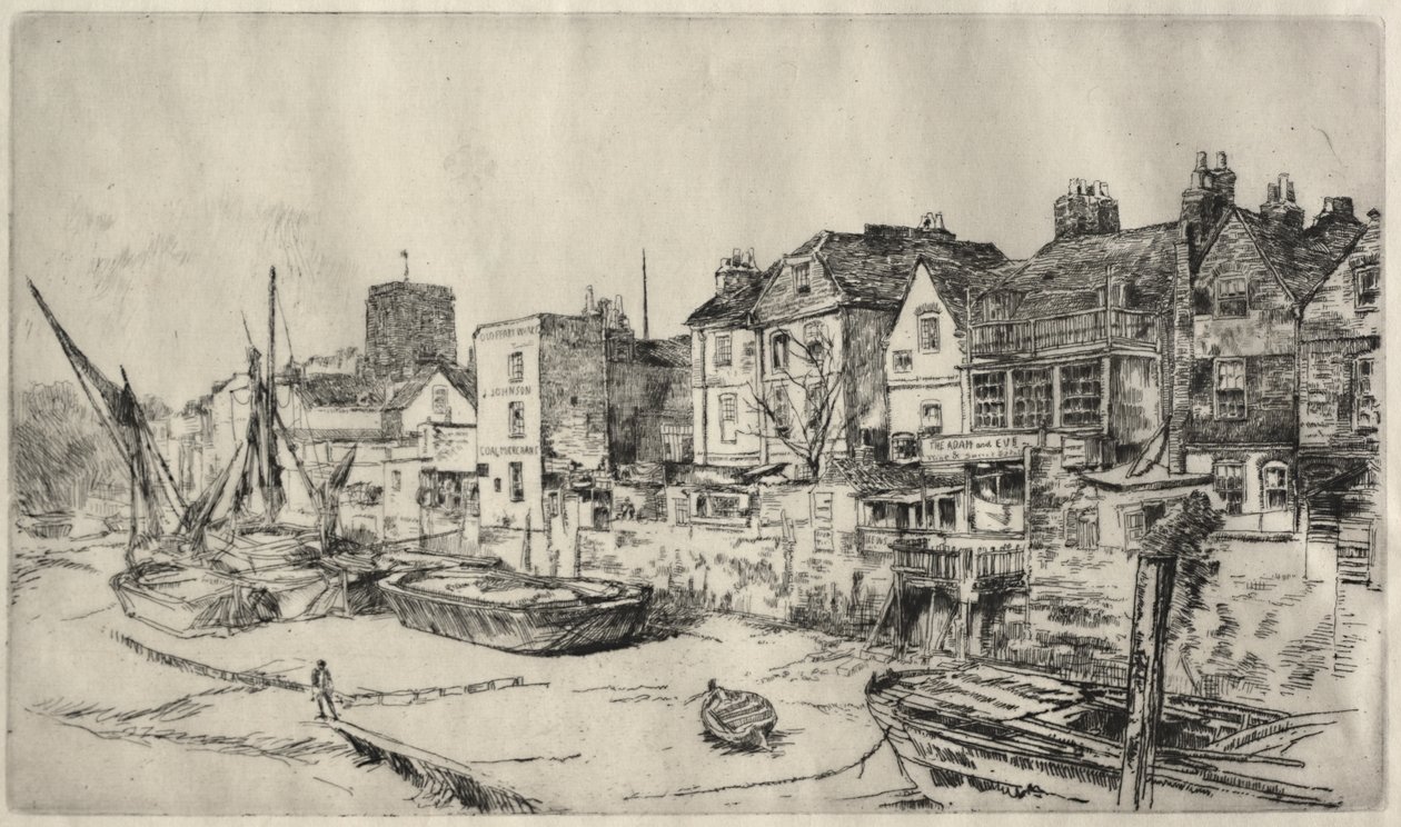Kroen »Adam og Eva«, Old Chelsea af James McNeill Whistler