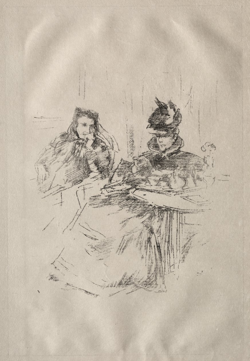 Afternoon Tea, fru Phillips og fru Charles Whibley af James McNeill Whistler