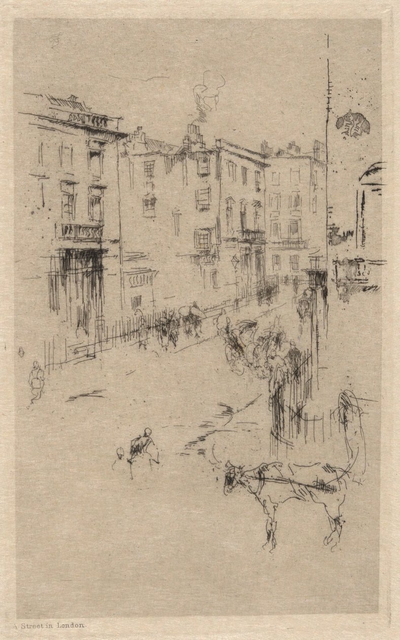 Alderney Street af James Abbott McNeill Whistler
