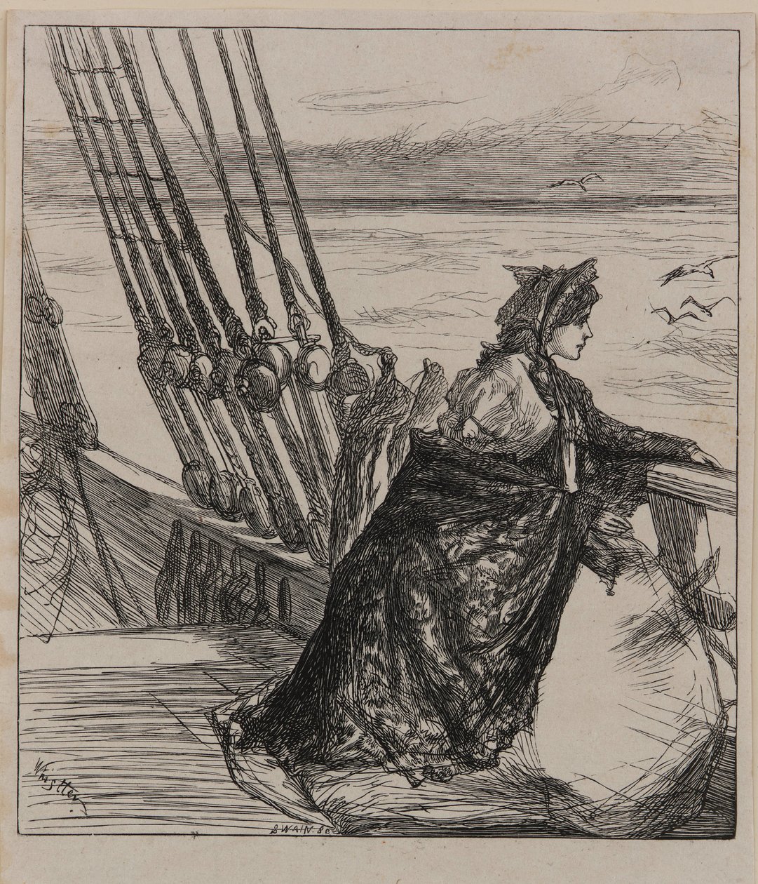 En illustration til <em>Majorens Datter</em> af James Abbott McNeill Whistler