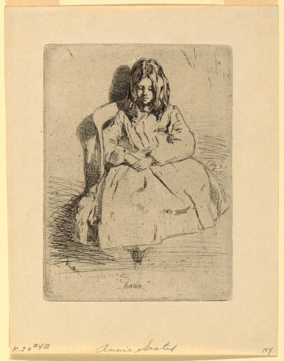 Annie, siddende af James Abbott McNeill Whistler