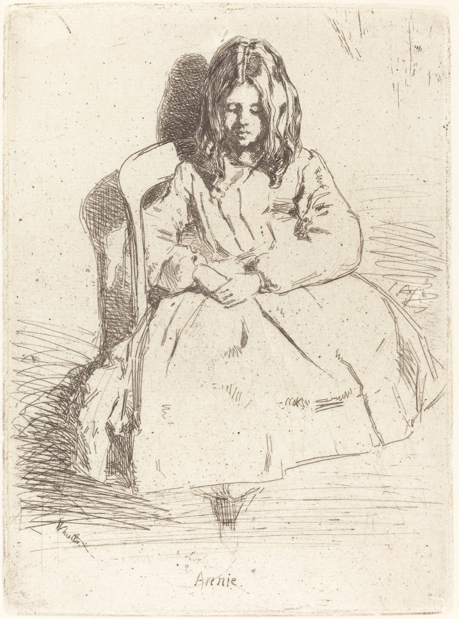 Annie siddende af James Abbott McNeill Whistler