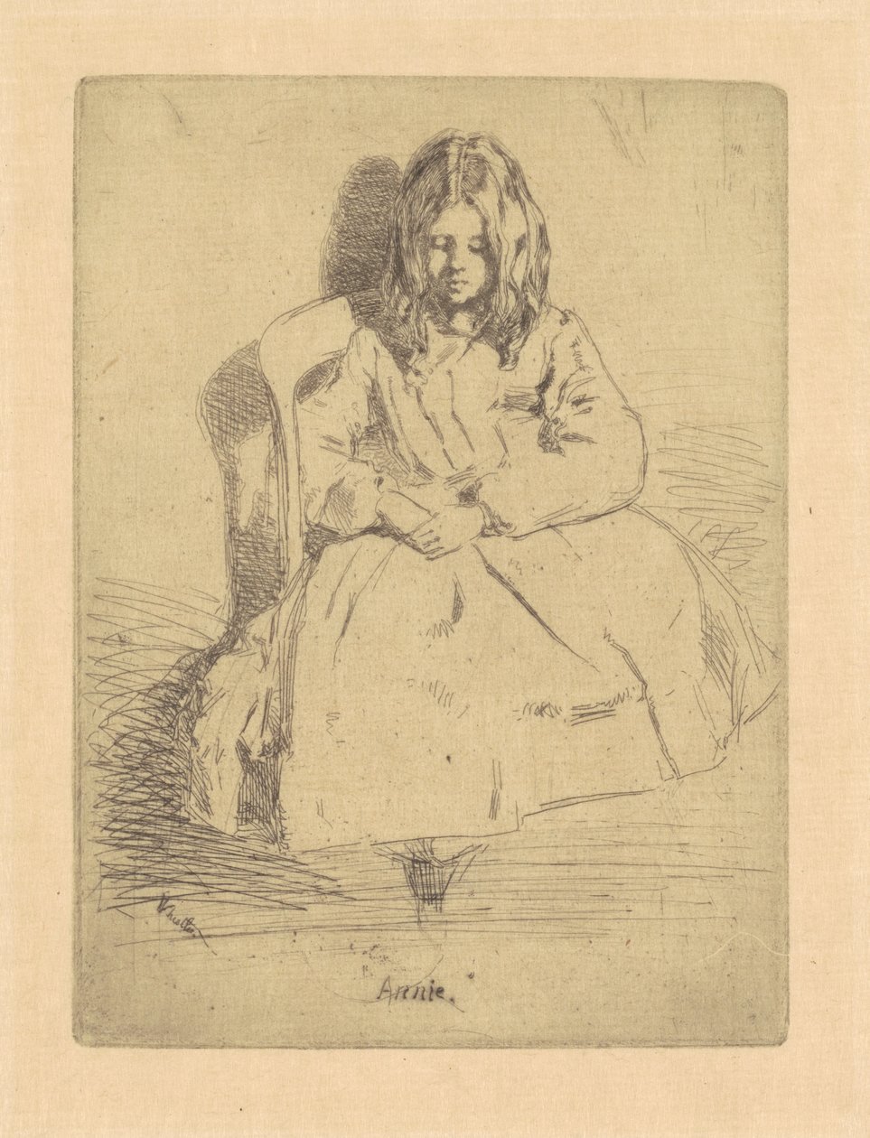 Annie, siddende af James Abbott McNeill Whistler