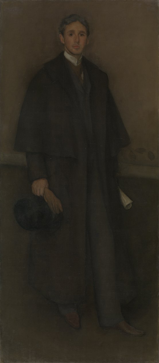 Arrangement i kødfarve og brun: Portræt af Arthur Jerome Eddy af James McNeill Whistler