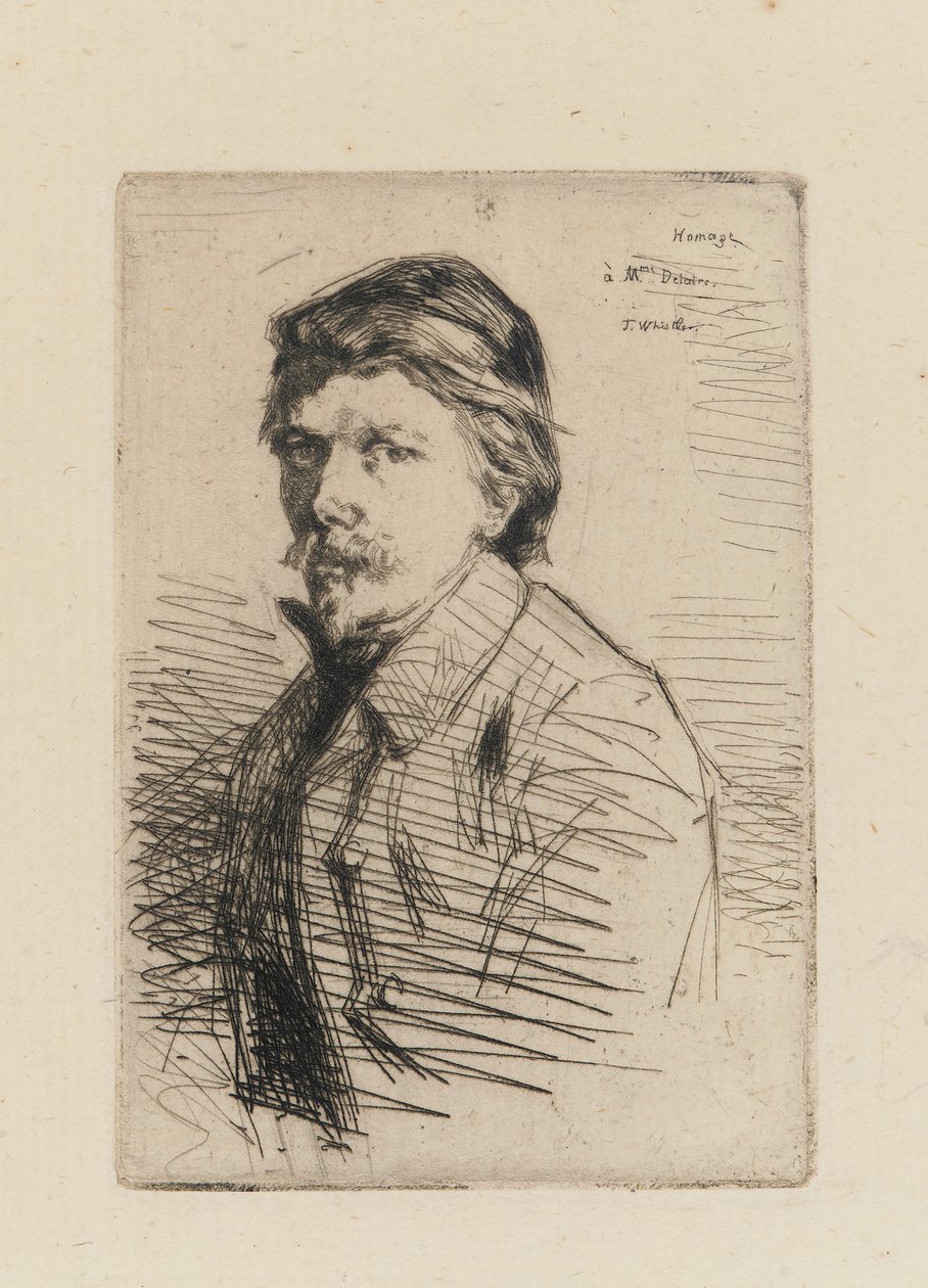 Auguste Delatre af James Abbott McNeill Whistler