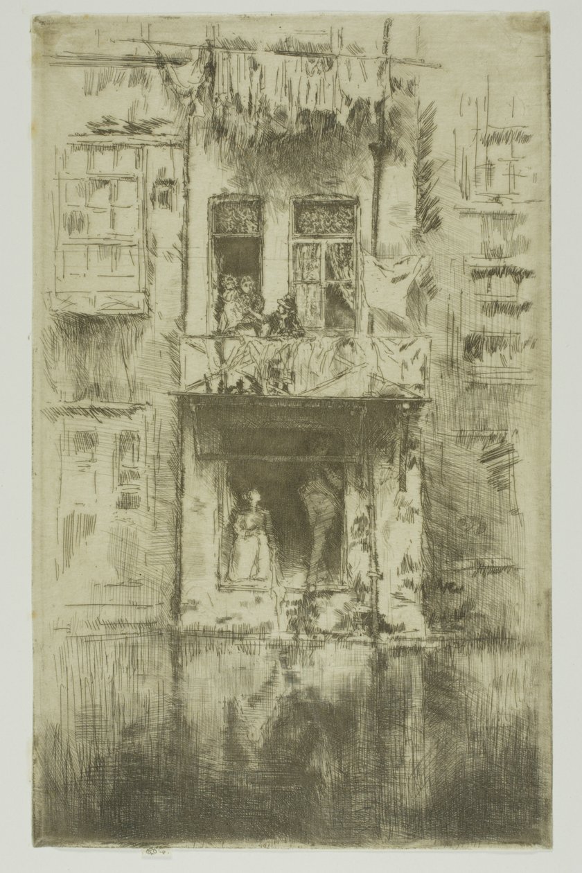 Balkon, Amsterdam af James Abbott McNeill Whistler