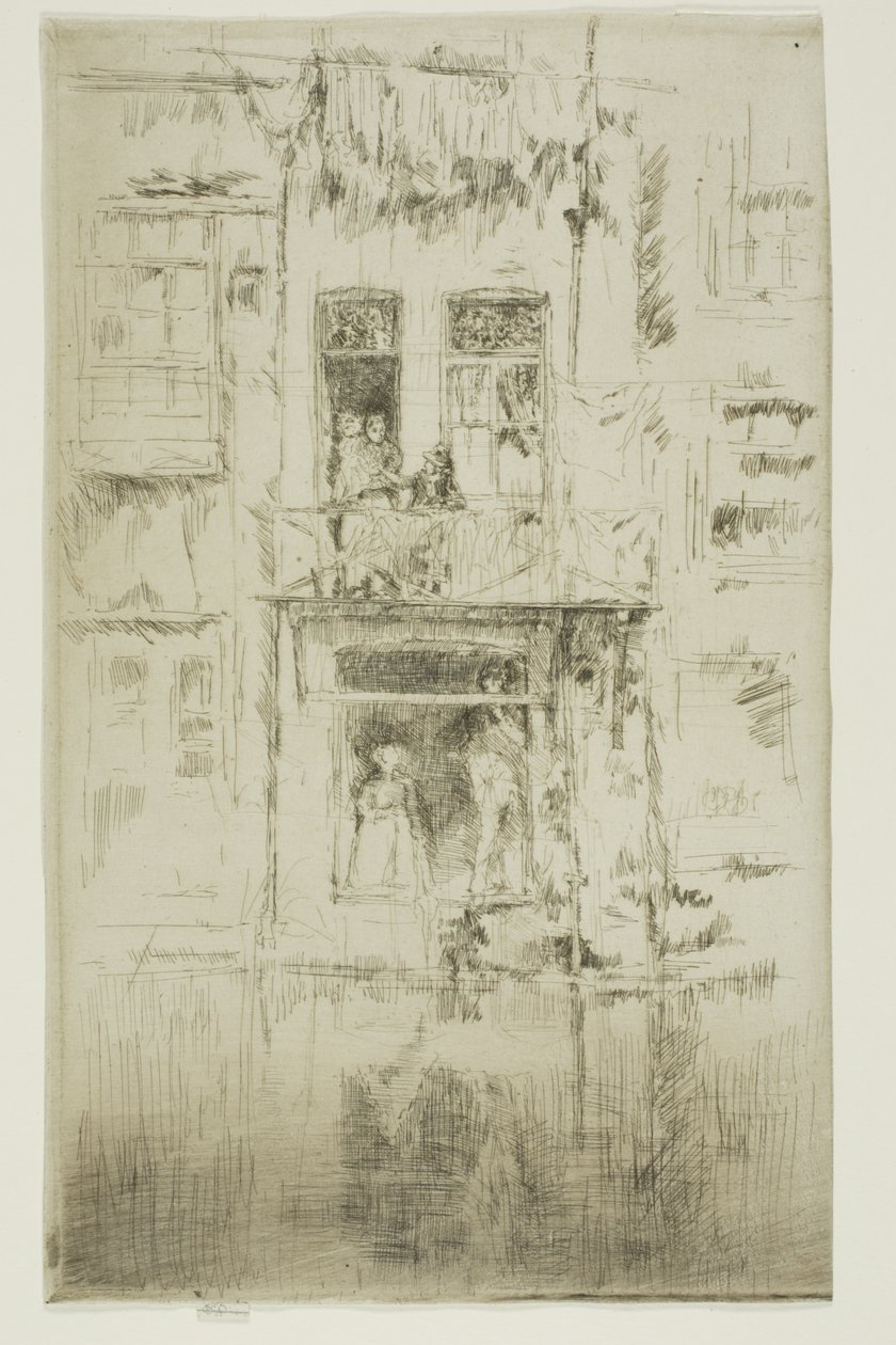 Balkon, Amsterdam af James Abbott McNeill Whistler