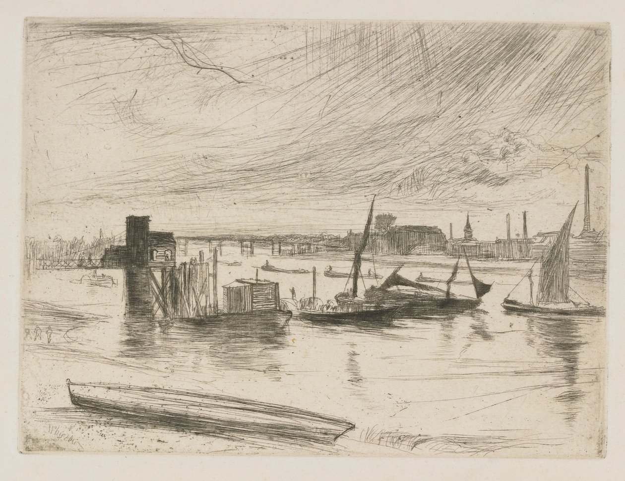 Battersea Dawn (Cadogan Pier) af James Abbott McNeill Whistler