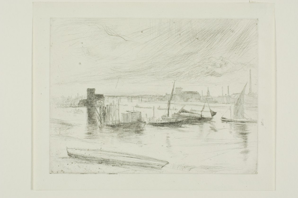 Battersea Dawn (Cadogan Pier) af James Abbott McNeill Whistler