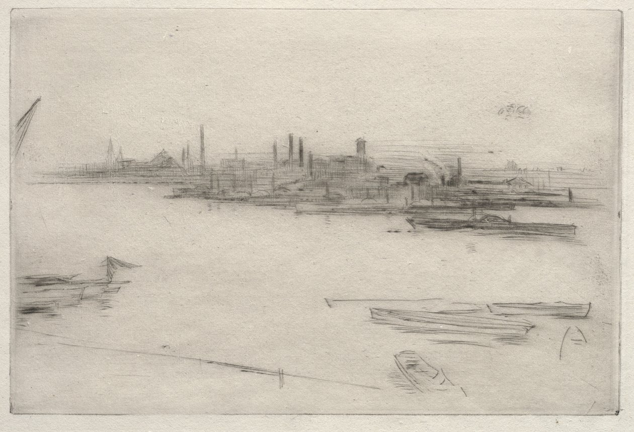 Battersea:  Daggry af James McNeill Whistler