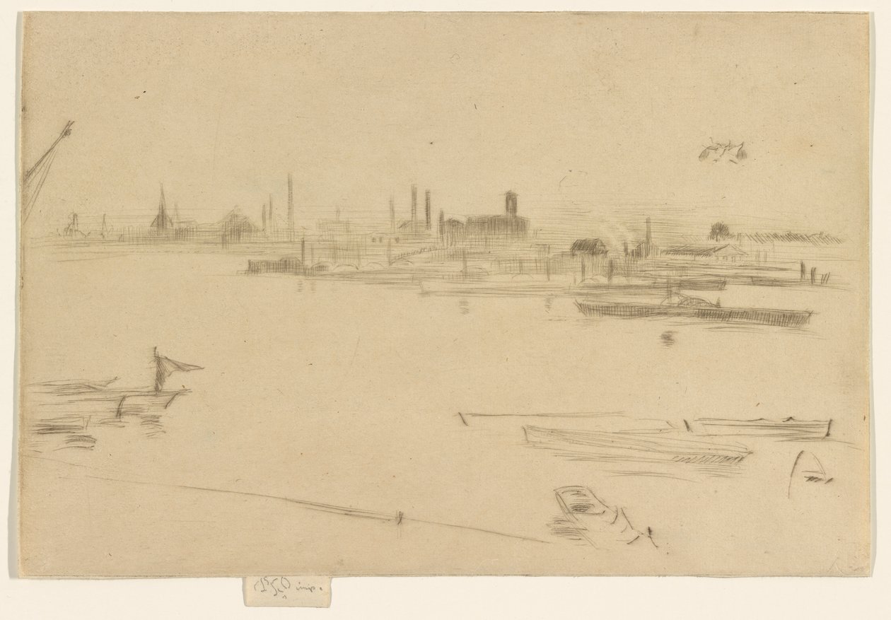 Battersea Morn af James Abbott McNeill Whistler