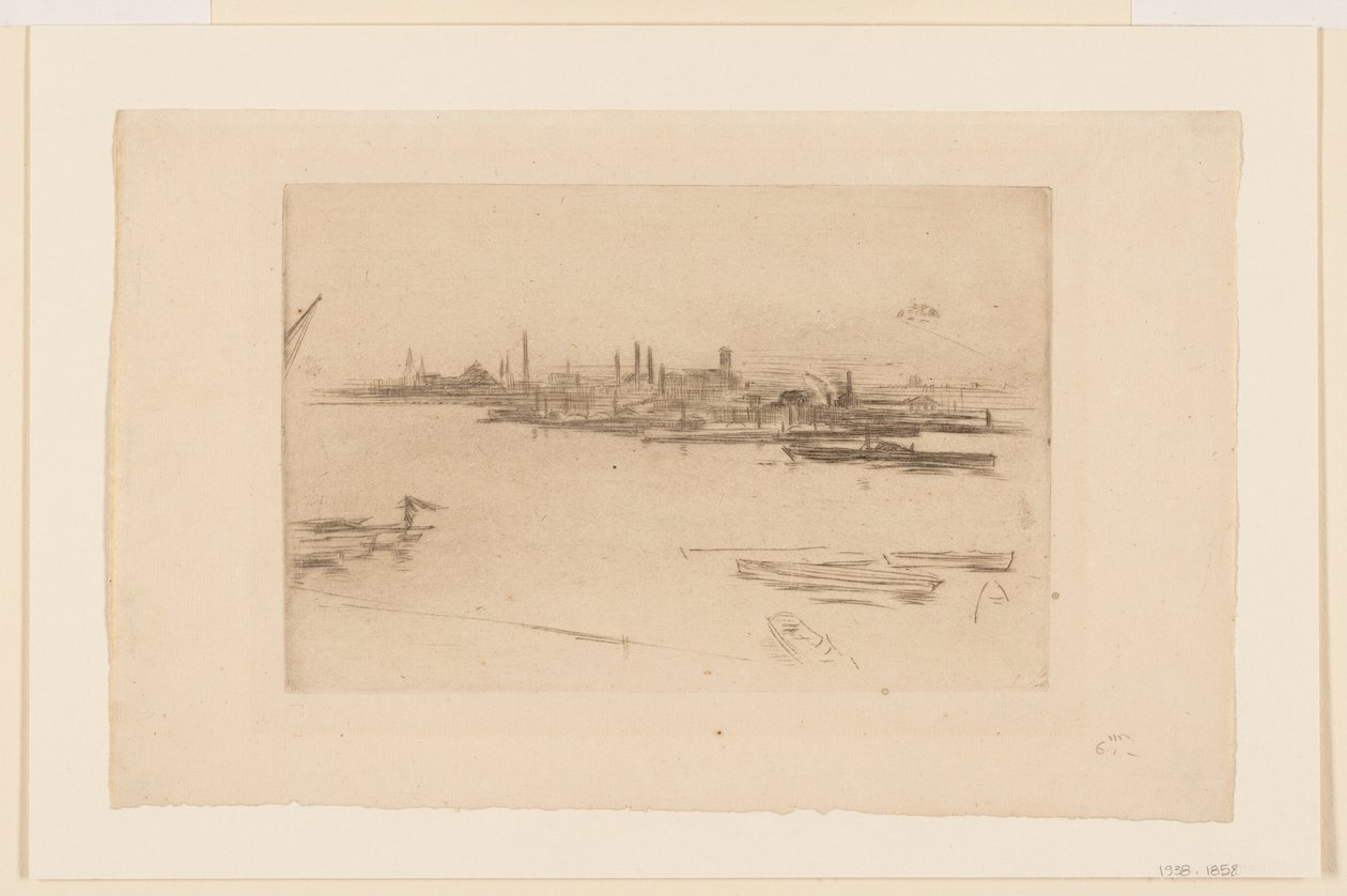 Battersea Morn af James Abbott McNeill Whistler