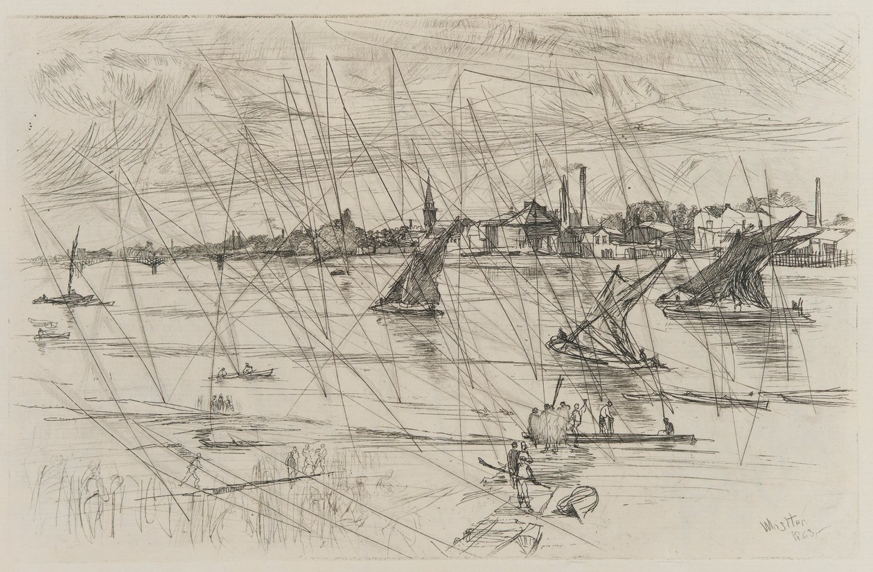 Battersea Reach af James Abbott McNeill Whistler