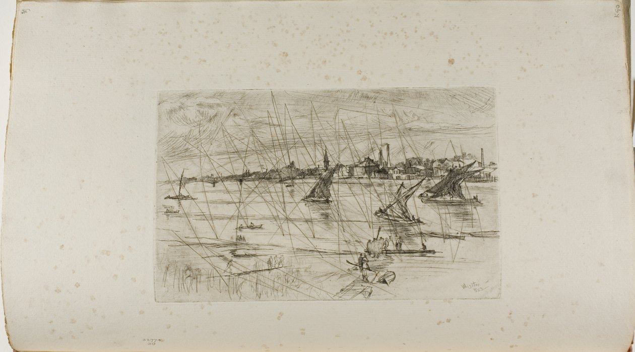 Battersea Reach af James Abbott McNeill Whistler