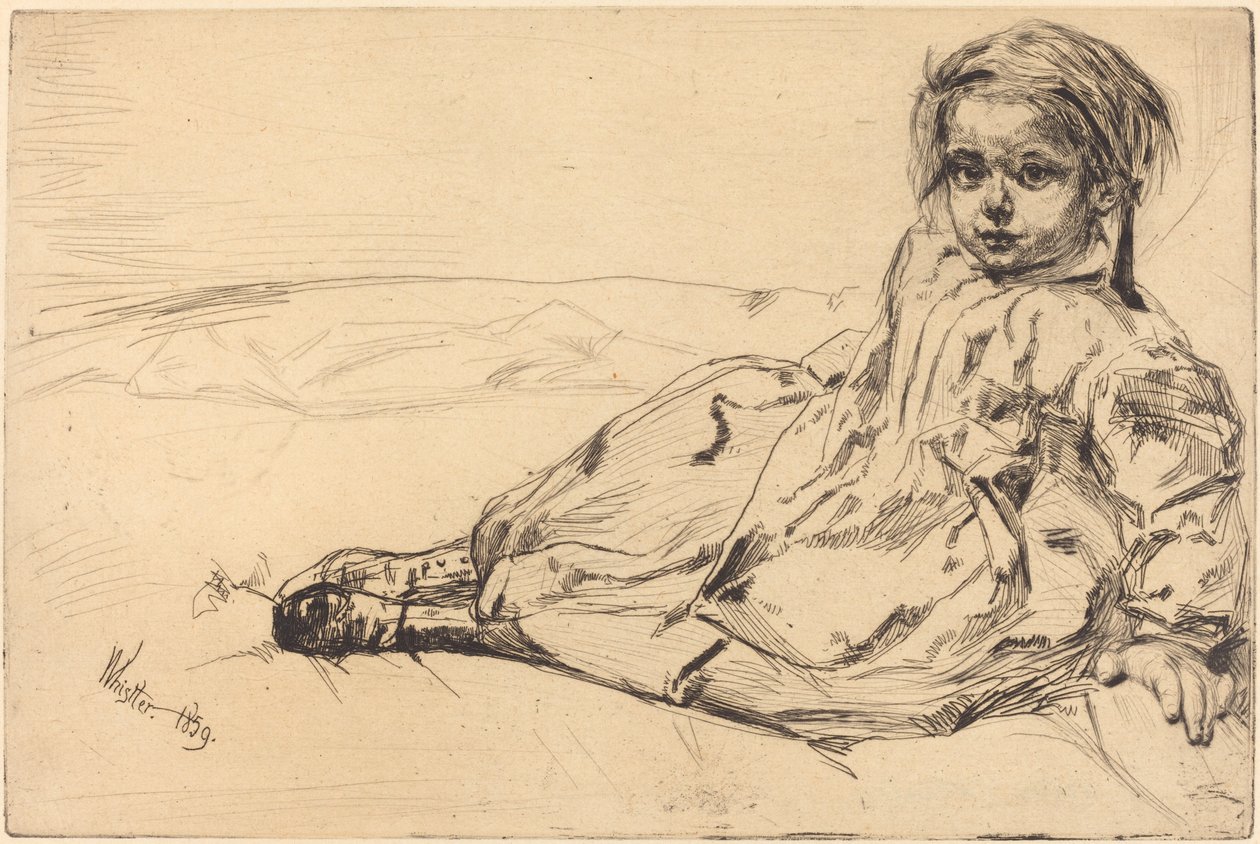 Bibi Valentin af James Abbott McNeill Whistler