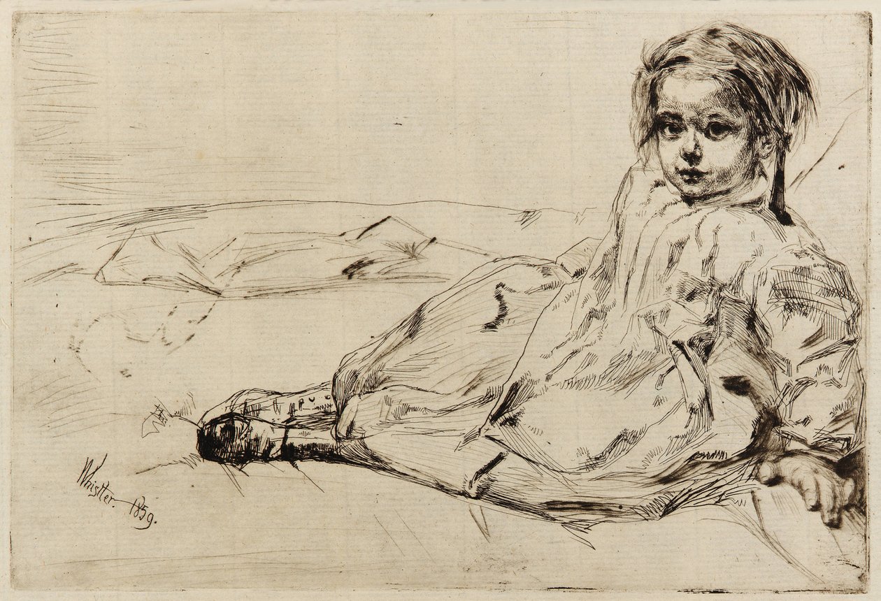 Bibi Valentin af James Abbott McNeill Whistler