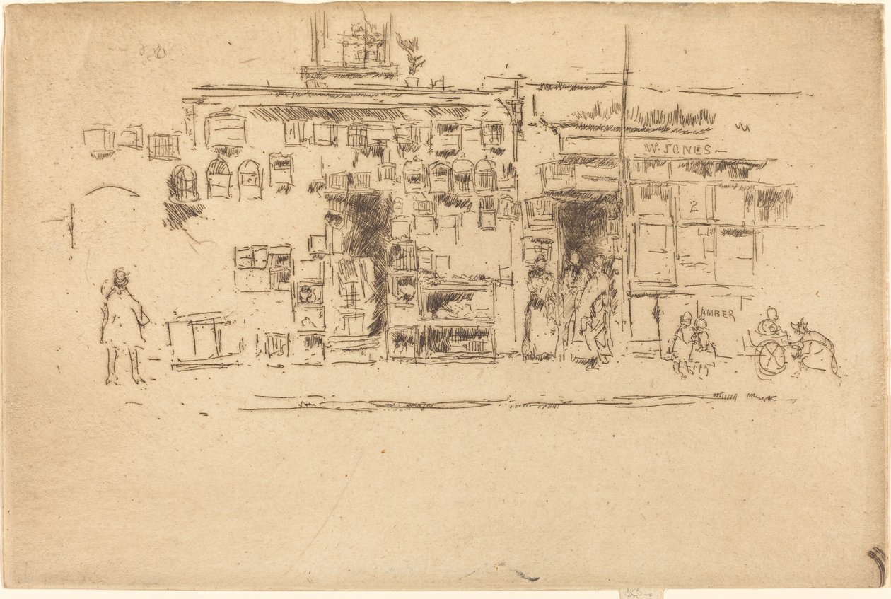 Fuglebure Chelsea af James Abbott McNeill Whistler