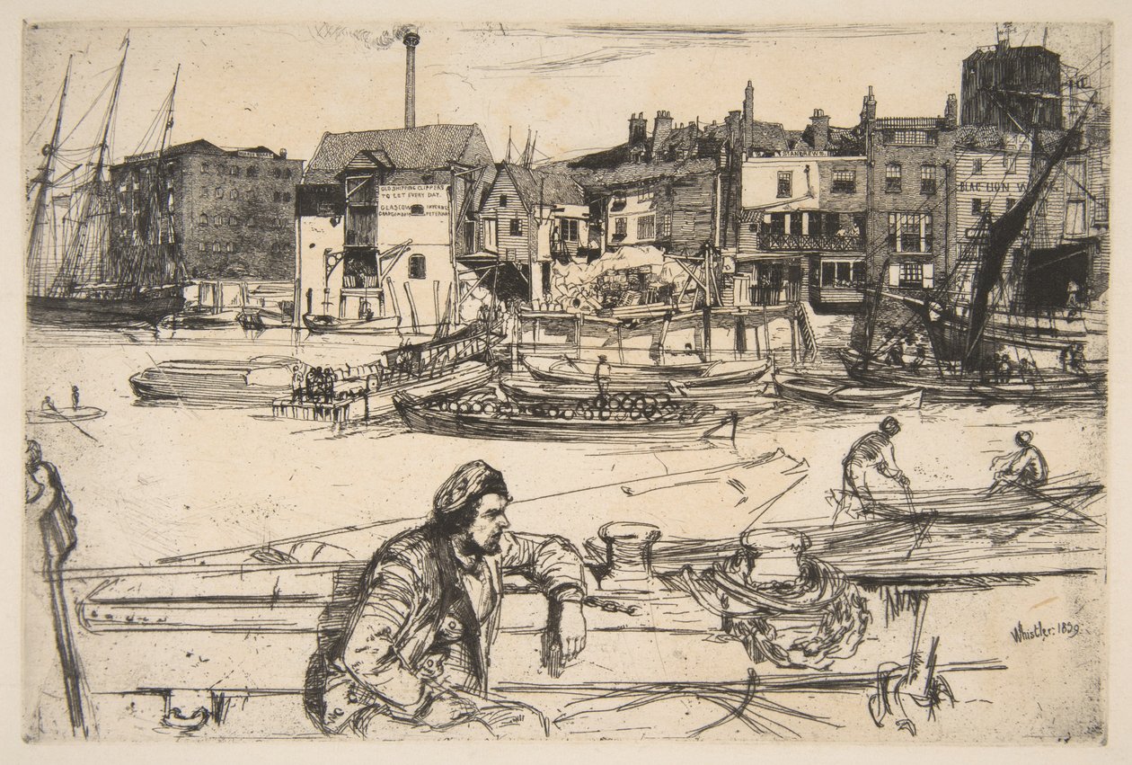 Black Lion-kajen af James McNeill Whistler