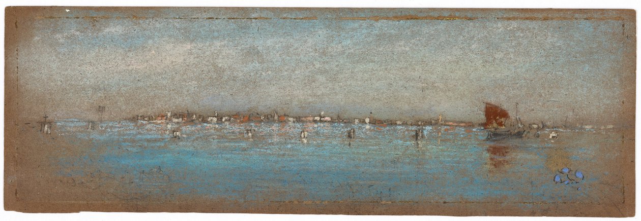 Blå og sølv - øerne, Venedig af James Abbott McNeill Whistler