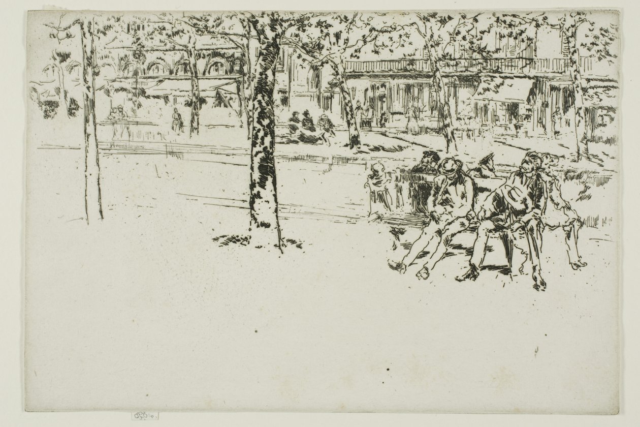 Boulevard Poissonniere, Paris af James McNeill Whistler