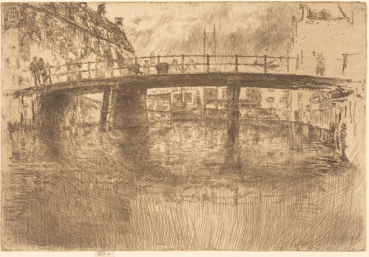 Bridge, Amsterdam af James McNeill Whistler