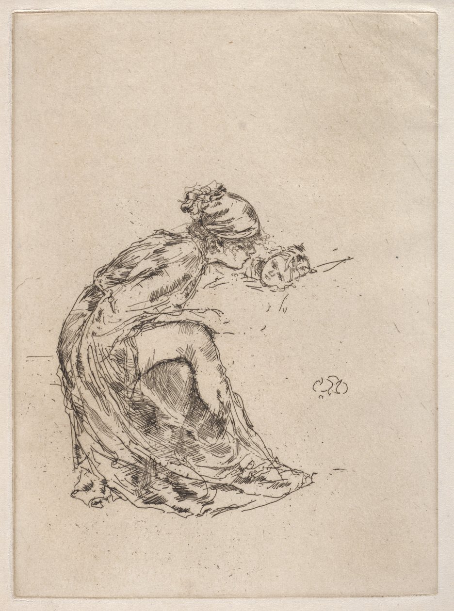 Cameo, nr. 1 (Mor og barn) af James McNeill Whistler