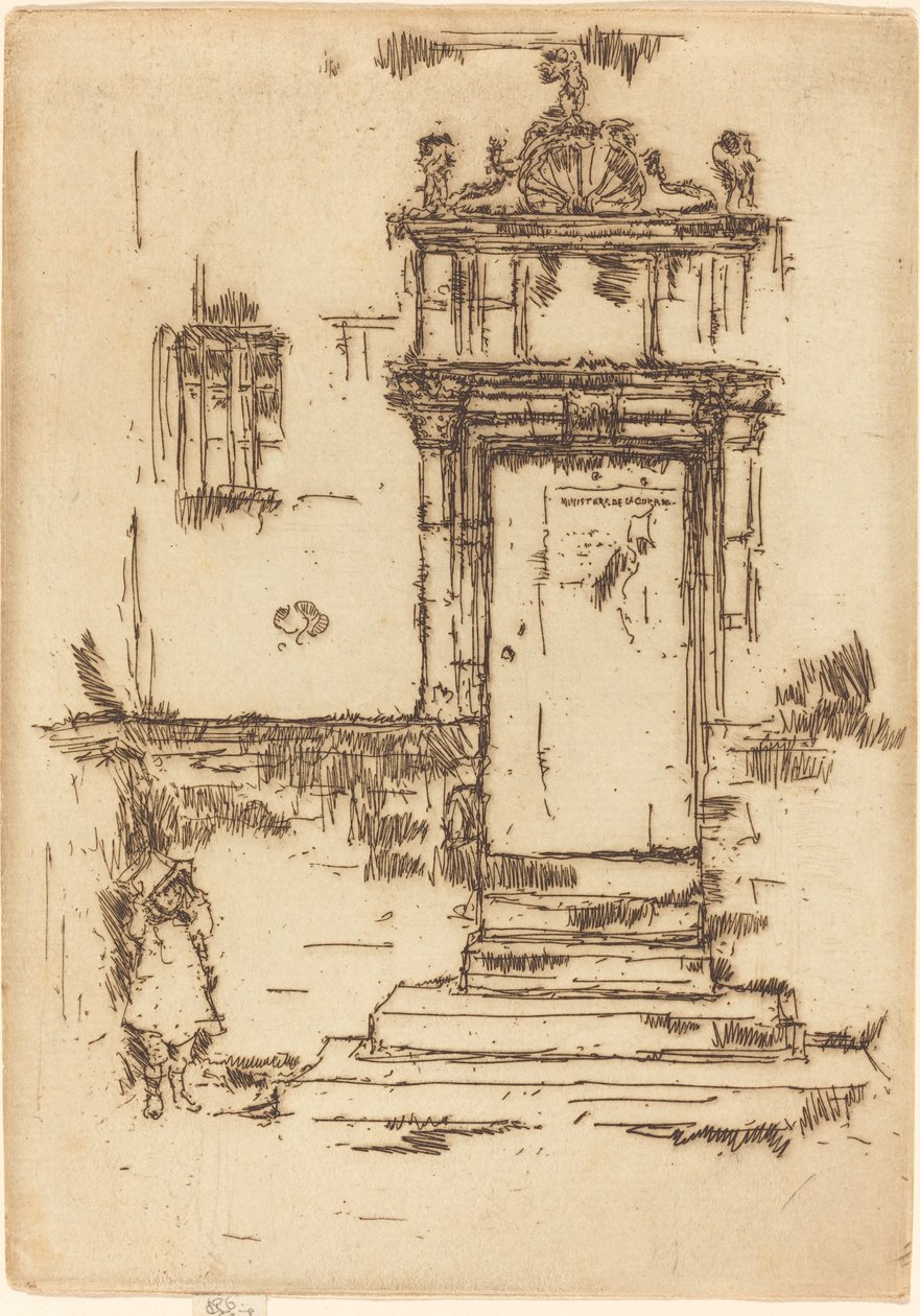 Kapeldøråbning, Montresor af James Abbott McNeill Whistler