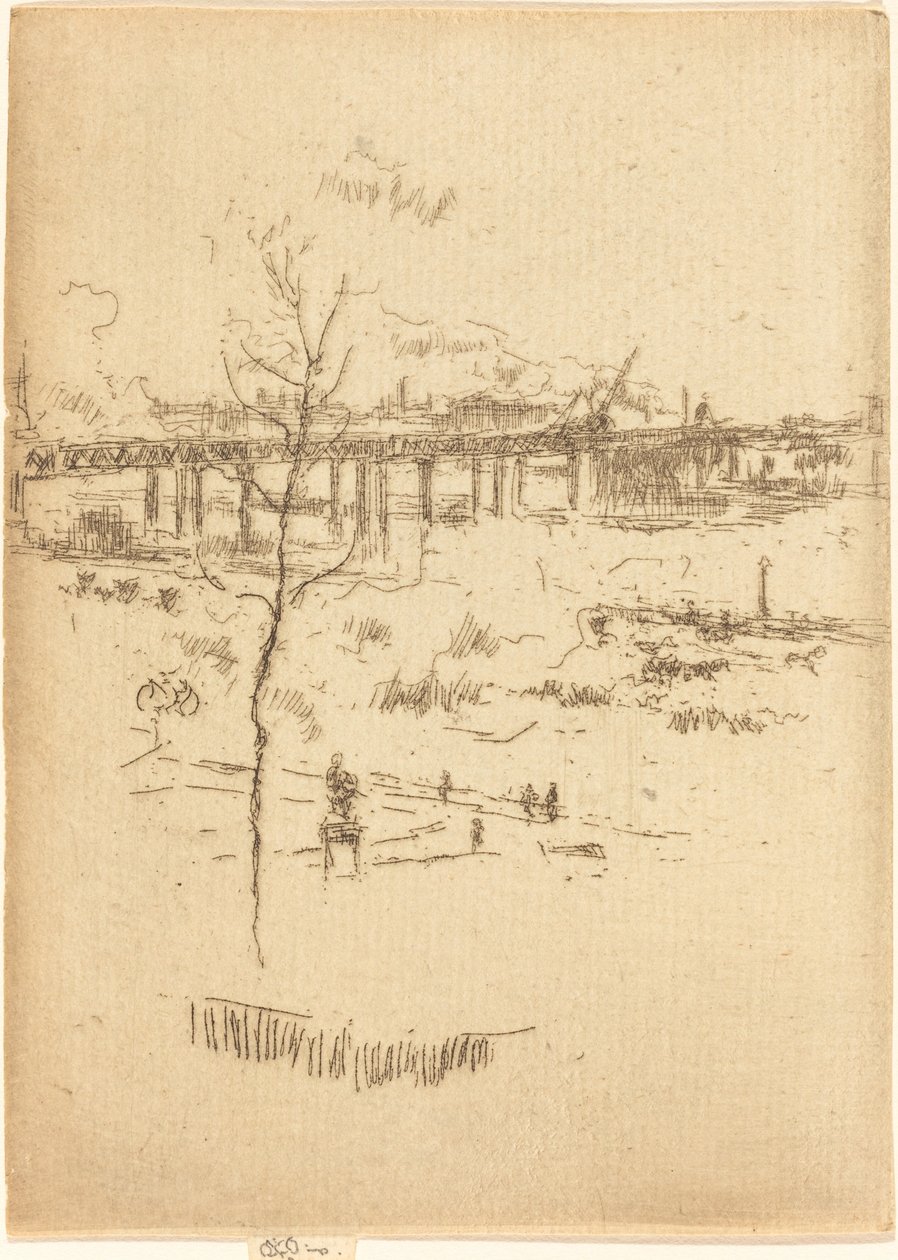 Charing Cross Railway-Bridge af James Abbott McNeill Whistler