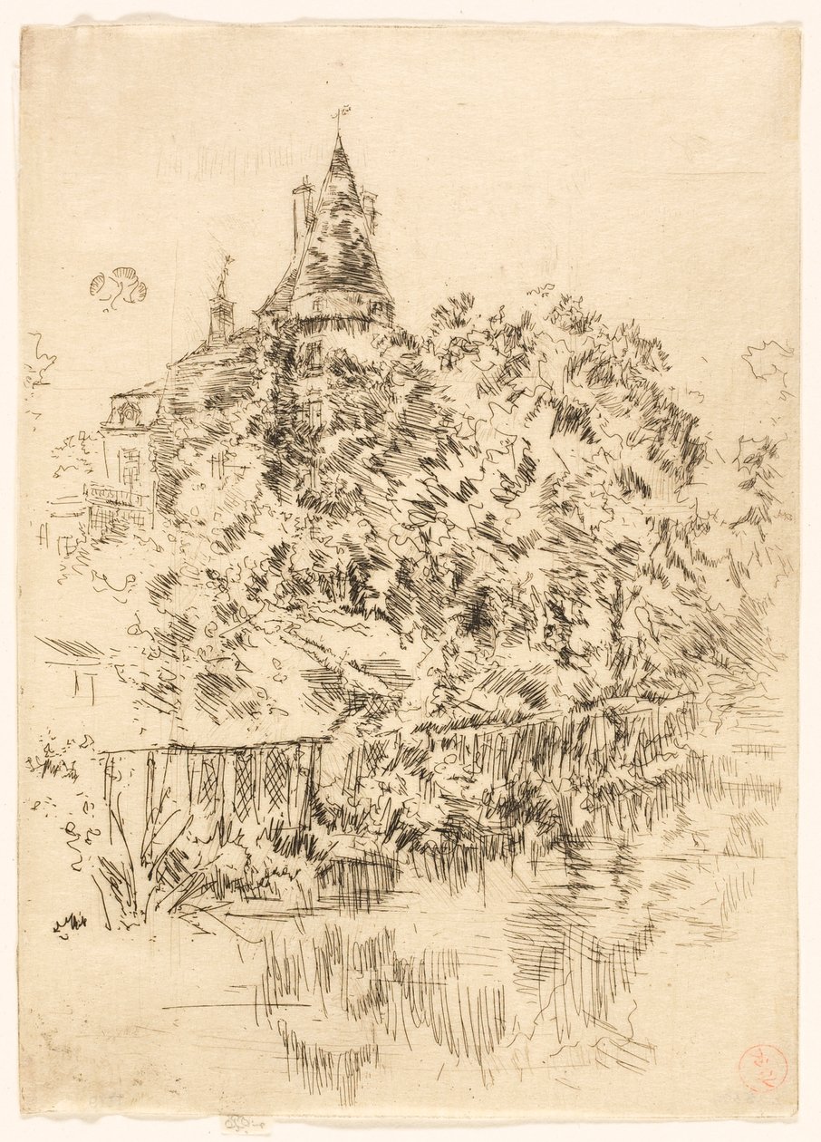 Chateau de Verneuil, Touraine af James McNeill Whistler